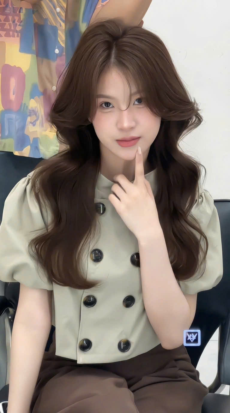 nhuộm và uốn tóc cùng lúc - The One Hair Salon