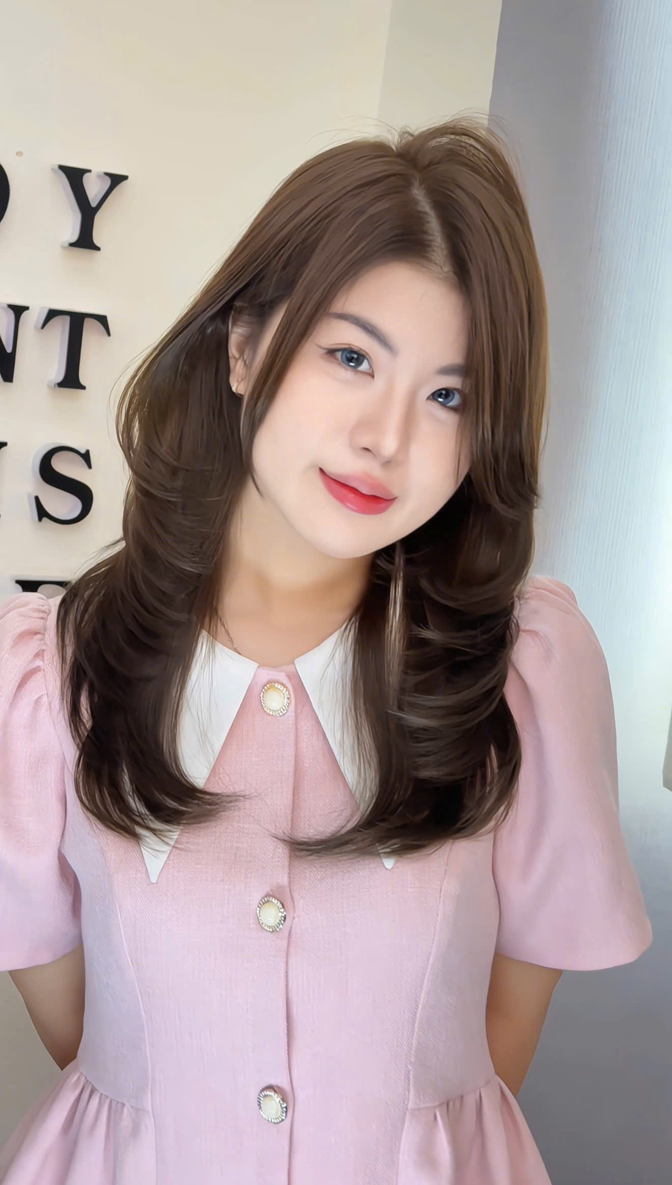 nhuộm và uốn tóc cùng lúc - The One Hair Salon