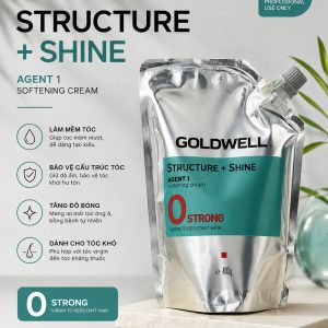 Thuốc duỗi Goldwell Structure + Shine Agent 1 Softening Cream 0 Strong 400g